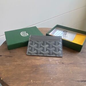 Grey goyard card holder